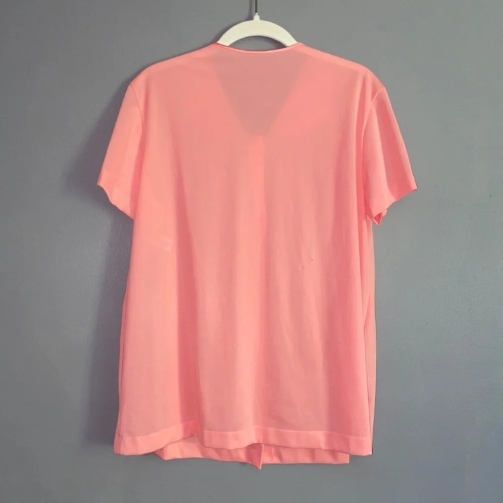 Vintage VANITY FAIR Coral Peach Pajama Set Size Small? Pajamas See Measurements